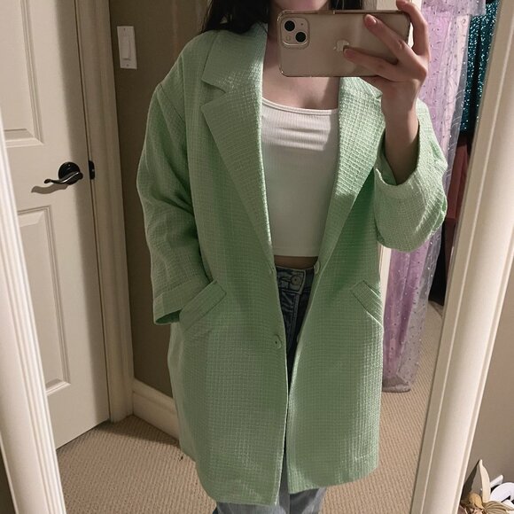 Monki Mint Coat/Jacket Size XXS - Picture 4 of 4